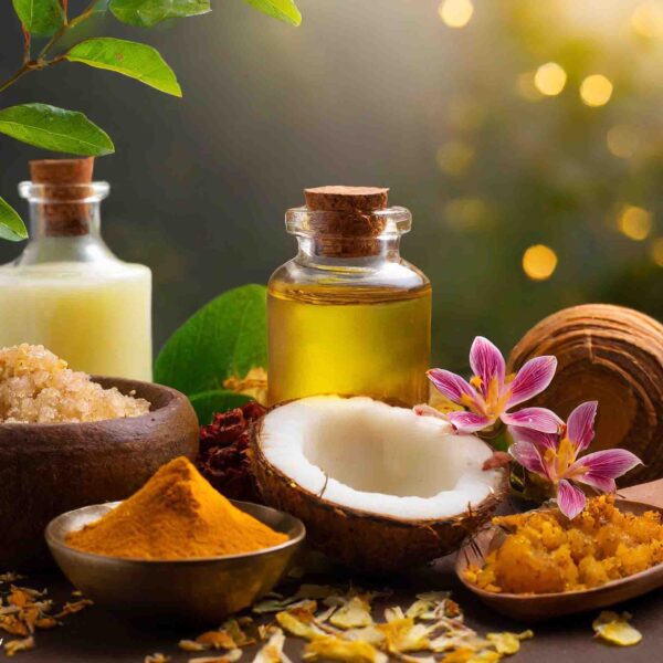 Ayurvedic skincare with essential oils